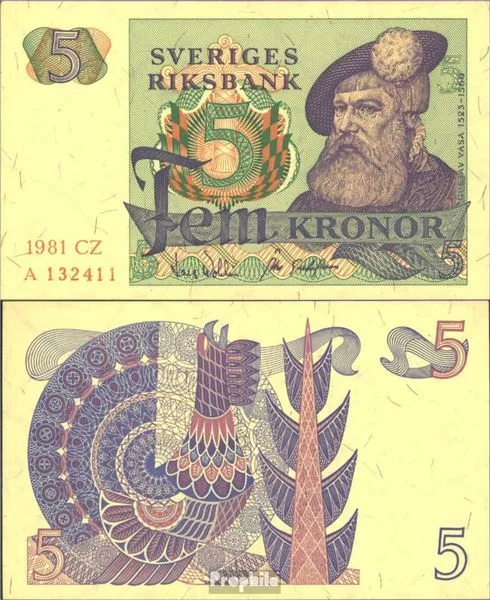 Banknoten Schweden 1981 Pick-Nr: 51d (1981) gebraucht (III)
