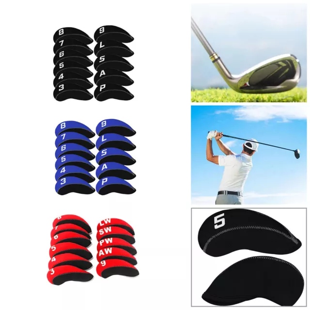 11Pcs/Set Neoprene Iron Headcovers Golf Club Protector Set Golf Accessories New