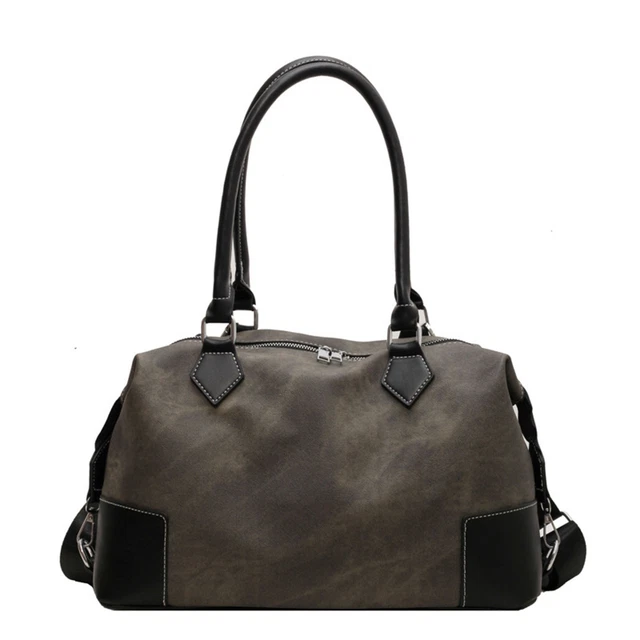 (Black One Size) Große Schultertasche Große Kapazität Stilvolle Damen-Satch FAT