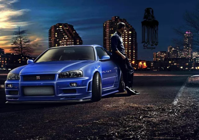 385388 Paul Walker RIP Fast Furious Super Movie WALL PRINT POSTER AU