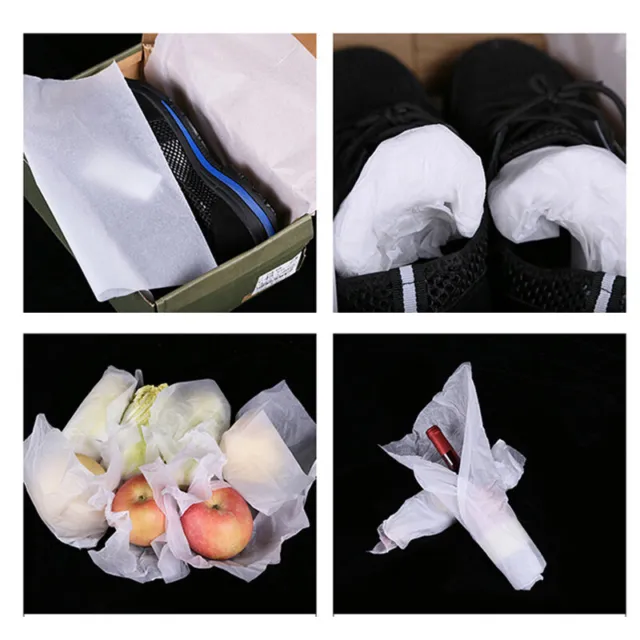 100 hojas / paquete A4/A5 alimento papel seda ropa zapatos veneno transparente,
