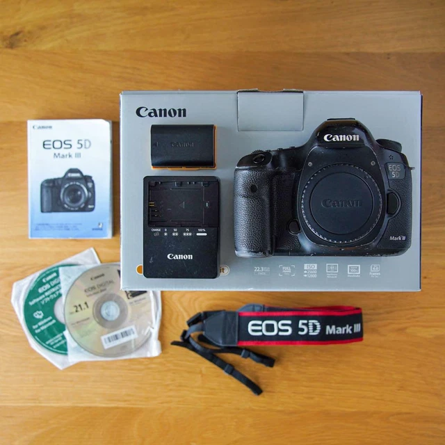 Canon EOS 5D Mark III Digital SLR Camera Body EOS5DMK3 22.3 Megapixels Black