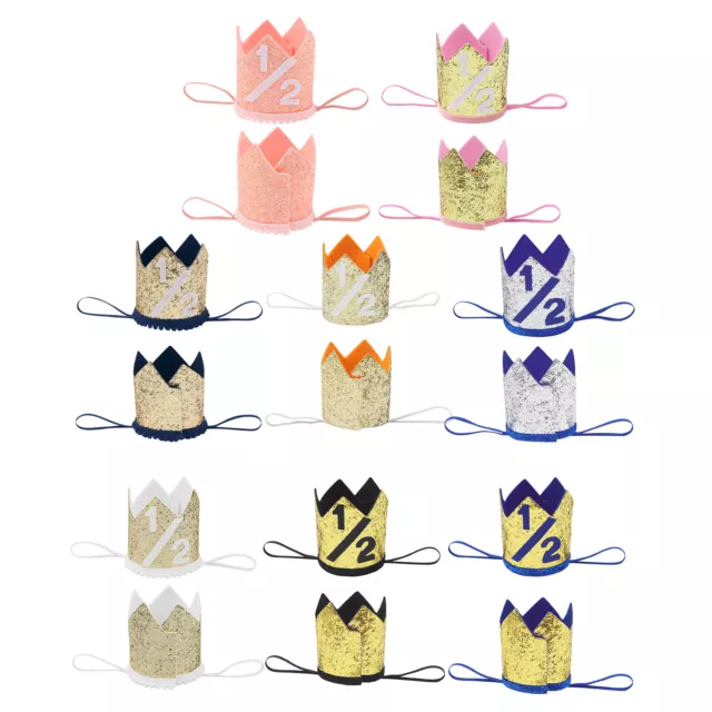 Baby Headwear Baby Showers Crown Hat Party Tiara Dress Up Hairband Infant Shiny