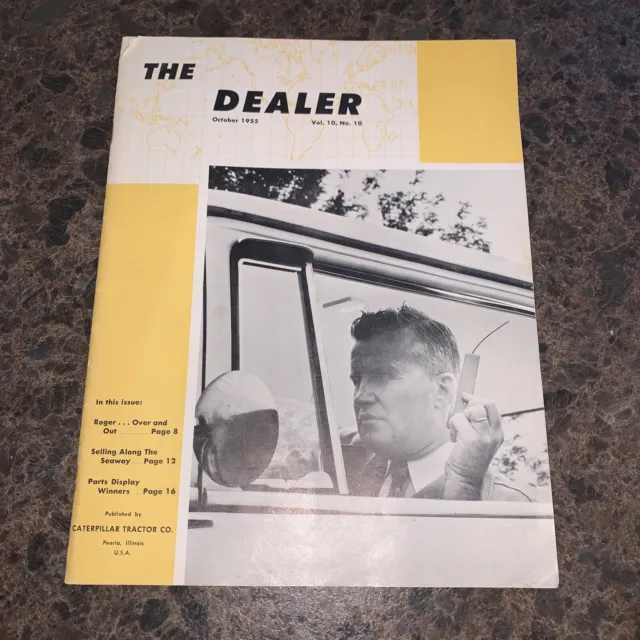 Vtg October 1955 - Caterpillar Tractor Co. Peoria, IL - The Dealer Magazine