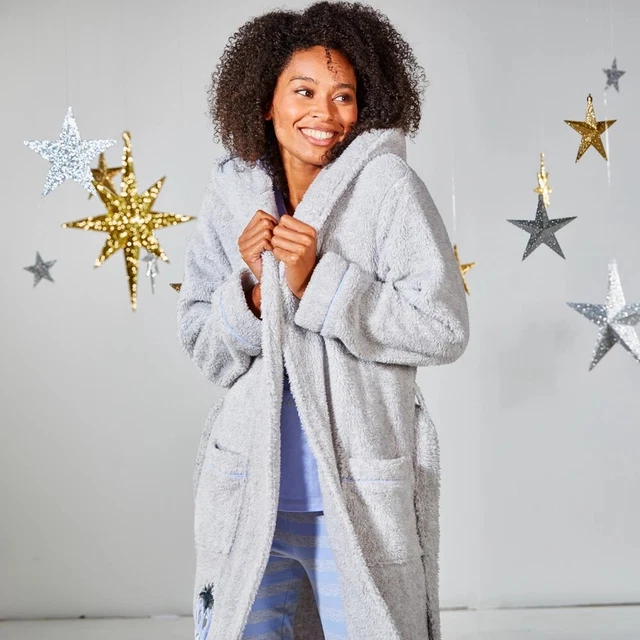 DISNEY STORE DISNEY Winnie the Pooh Eeyore Ladies Bathrobe Hooded