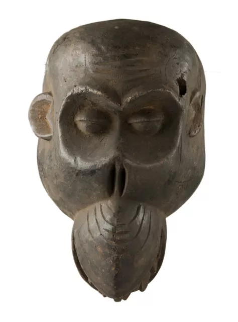 Masque africain Singe Bulu Boulou Art Tribal Primitif  - 17301