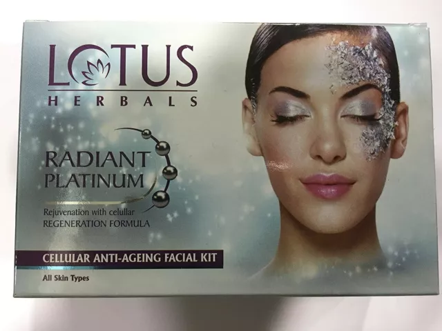 Lotus Radiante Platino Anti-edad Facial Kit Con 4 Easy Pasos 37g (Simple Uso) 3