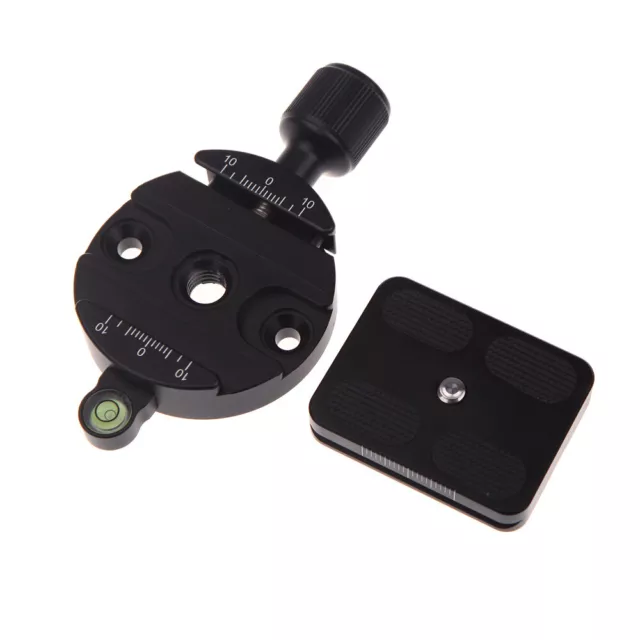 DM-55 Clamp et plaque QR Quick Release avec Gradienter pour 55mm Rotule O2V9 3