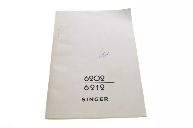 Original Bedienungsanleitung für Singer 6202, 6212 Nähmaschine