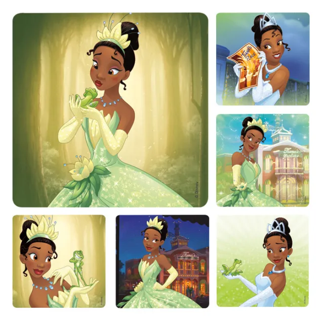 25 Disney Princess and the Frog  Stickers Party Favors Tiana Princess #2