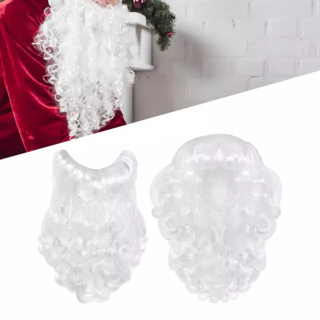 Perruque et barbe du Père Noël, cosplay de Noël amusant pour mascarade