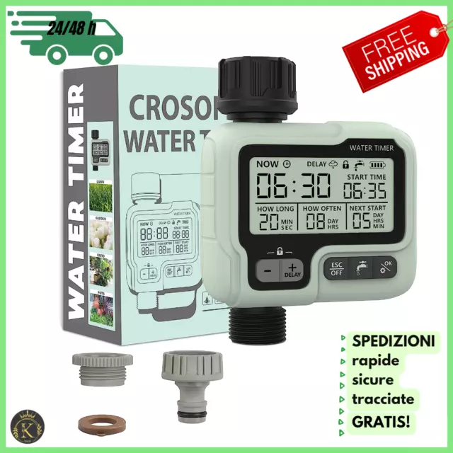 Timer Irrigazione Centralina Irrigazione Giardino  Automatico Programmatore