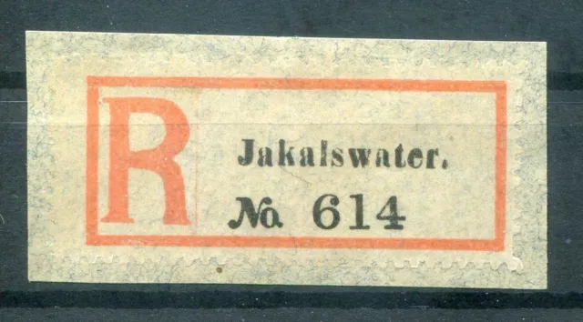 Dswa Einschreibzettel R-Zettel Jakalswater (Aa3304