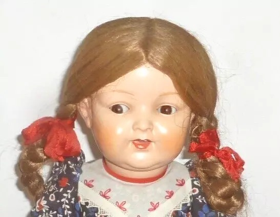 Alte 40 cm gr. Kämmer & Reinhard Puppe Celluloid 728 / 6 K&R 38 / 41  dolls doll