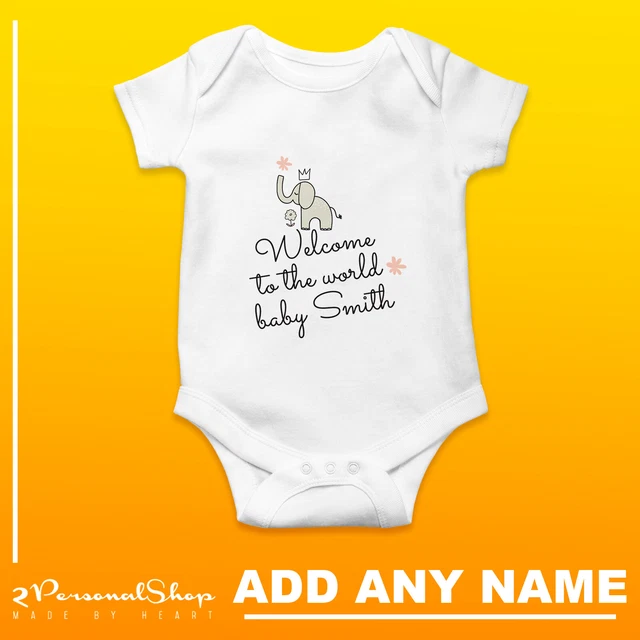 Personalizzato Tutina Bimbo Body Ragazza O Ragazzo Regalo Perfetto Personalizza