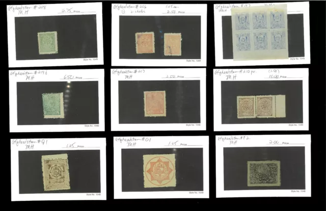 Afghanistan Lot MNH, MH & Used. Total Cat.234.75