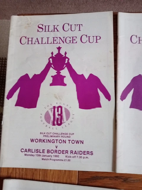7 - Workington Rugby League  Programs (1992)