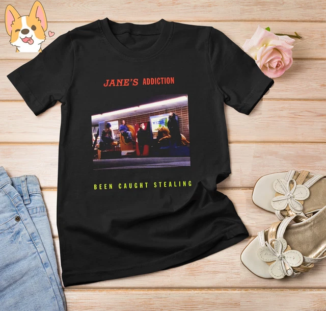 Rare Janes Addiction Been Caught Stealing Music Short Sleeve Cotton NH716