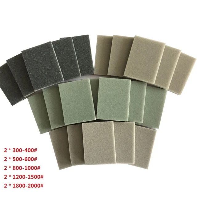 30 x 40 x 5 mm Pasas de esponja de papel de lija Bloque de lijado Universal Nuevo Duradero