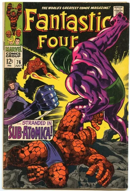 Fantastic Four Vol 1 #76 (Marvel Comics 1963) Silver Surfer! Galactus! Stan Lee!