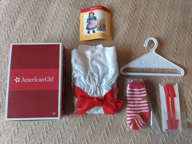 New! Nib 2007 American Girl Kirsten Larson 5-Pc Holiday Outfit For 18" Doll