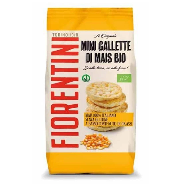 Mini Gallette di Mais Fiorentini Bio Busta da 200 g Senza Glutine Snack