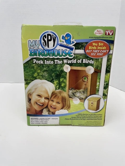 My Spy Birdhouse As Seen on TV Watch Bird Build Nests see-through Window Suction