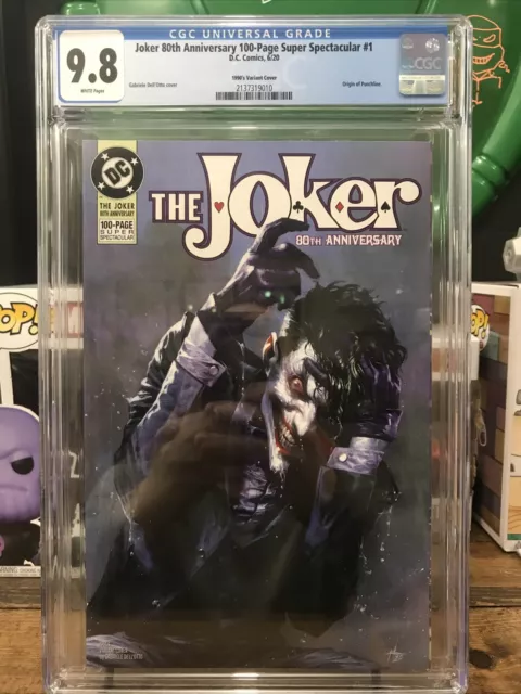 Joker 80th Anniversary 1 cgc 9.8 Dell’ Otto 1990s variant Origin of Punchline