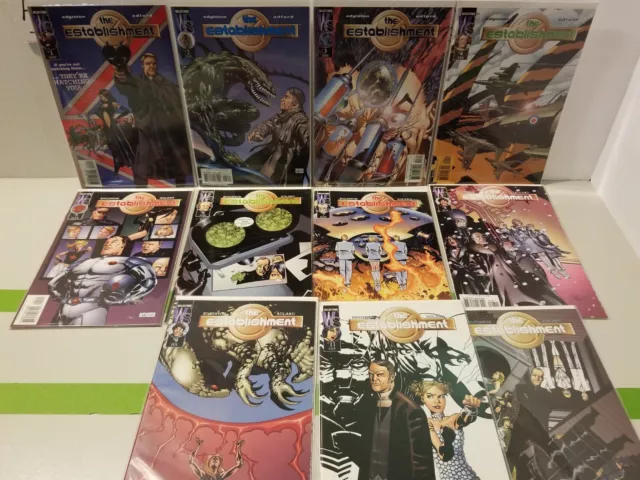 Wildstorm Comics THE ESTABLISHMENT #1 2 3 4 5 6 7 8 9 11  13  Near complete set