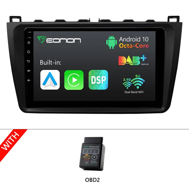 OBD+For Mazda 6 09-12 Q98Pro 9" Touch Screen Android 10 Carplay Car Stereo Radio
