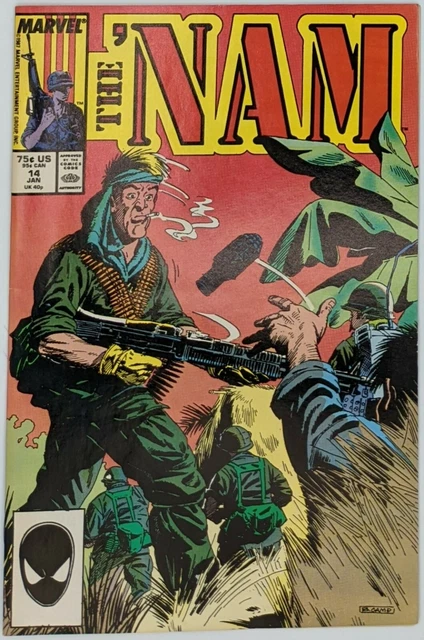 'Nam (1988) MARVEL COMICS #14 COPPER AGE VIENTNAM WAR VF
