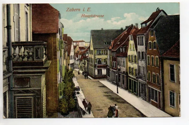 SAVERNE ZABERN  Alsace Bas Rhin CPA 67 Hauptstrasse carte couleur