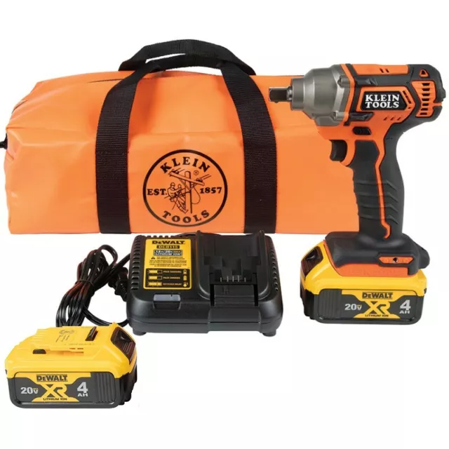 Klein Tool 1/2-inch Lineman Cordless Impact Wrench Kit