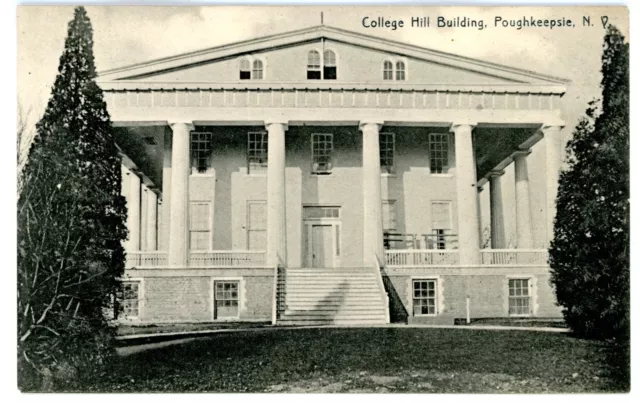 Poughkeepsie NY - OLD COLLEGE HILL BUILDING - Rotograph Postcard