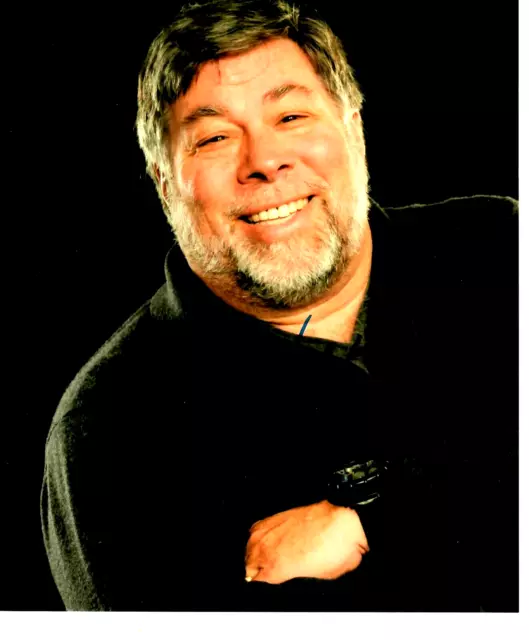 "Apple Inc" Steve Wozniak Hand Signed 8X10 Color Photo COA