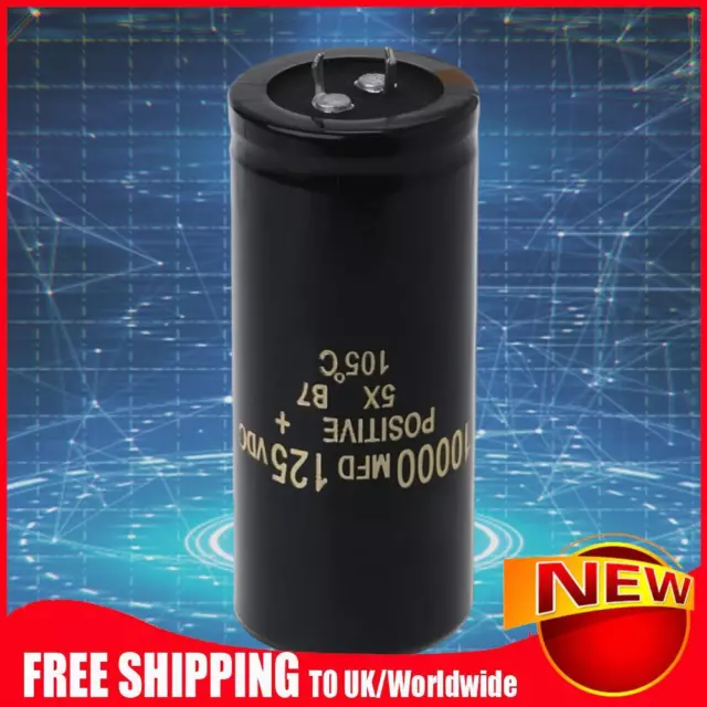 Condensatore Farad 125 V 10000uF 35x80 mm alluminio capacità elettrolitica Farad