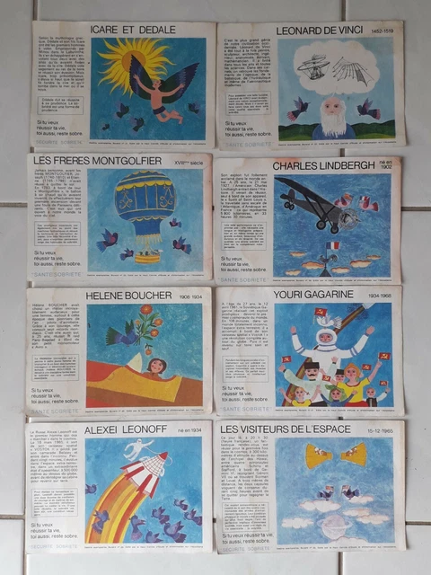 LOT 8 BUVARDS SANTE /SECURITE/SOBRIETE.    Théme   AVIATION/ESPACE