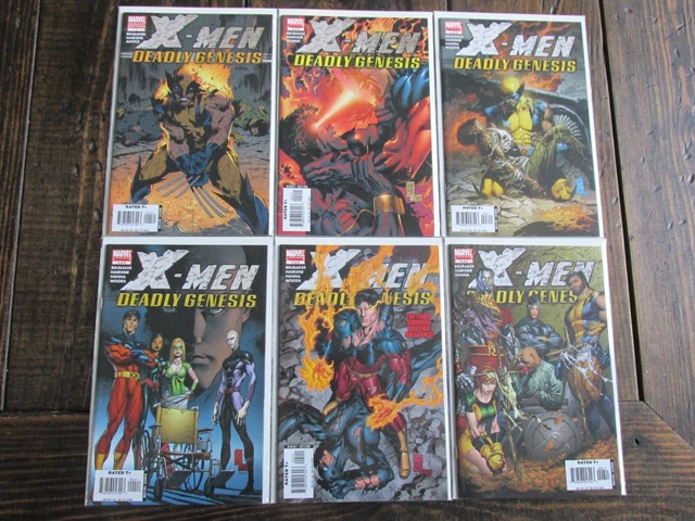 Marvel 2006 X-MEN DEADLY GENESIS Comic Book Issue #1-6 Complete Series 2 3 4 Set