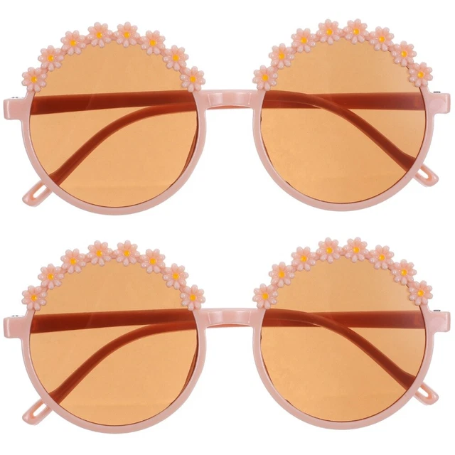 2 Pairs Novelty Eyeglasses Little Daisy Sunglasses Flower Sunglasses The Flowers