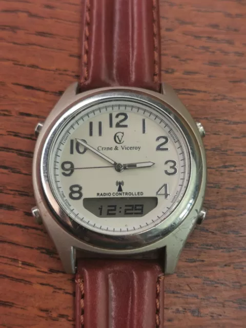 CRANE VICEROY Ana Digital Radio Controlled Quartz Watch Working k851 13.99 PicClick UK