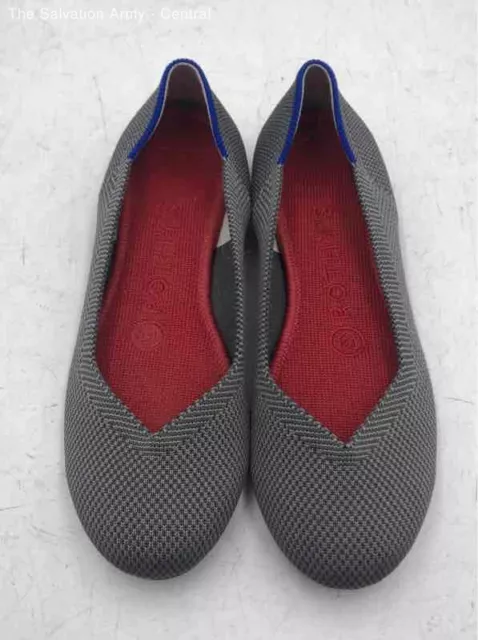 Rothys Womens Gray Round Toe Slip On Outdoor Ballet Flats Size 5.5