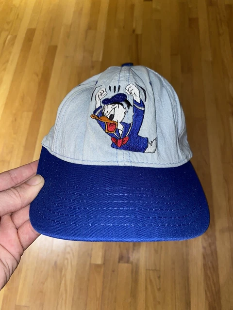 Angry Donald Duck Cursing Disney Cap Dad Hat Snapback Vintage Made USA
