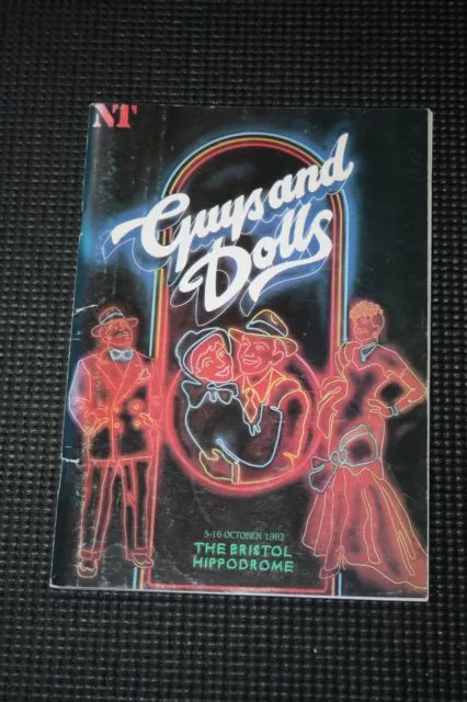 Guys And Dolls - 1982 Bristol Hippodrome Theatre Programme - Paul Jones