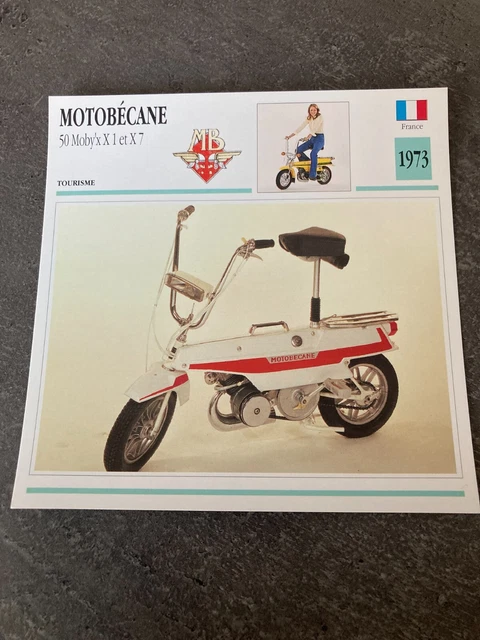 Carte Fiche Moto Passion Édition Atlas Joey Dunlop 1969 – Collector