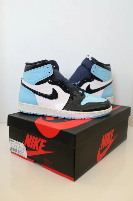 DS Nike Air Jordan 1 High OG Blue Chill Obsidian Patent sz 9.5 11 CD0461 401 DS Nike Air Jordan 1 High OG Blue Chill Obsidian Patent sz 9.5 11 CD0461 401
