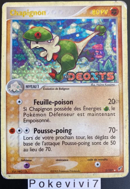 Carte Pokemon CHAPIGNON 3/107 Holo REVERSE Bloc EX Deoxys FR