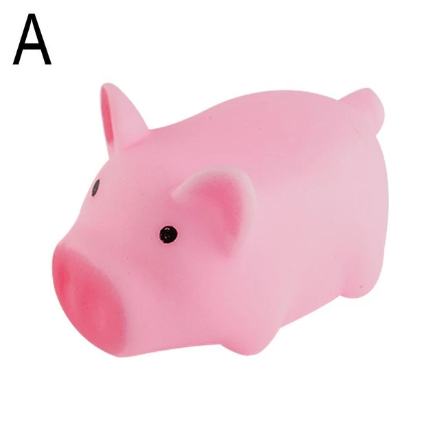 A Cute Pink Screaming Pig Squeezing Music Crying Piglet Stress Reliever Toy Q L4