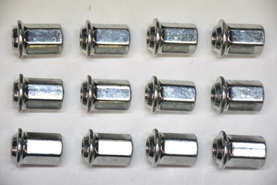 écrous de roue inox  jante AMIL NEUFS 12 x 125 bague 60° x 12 