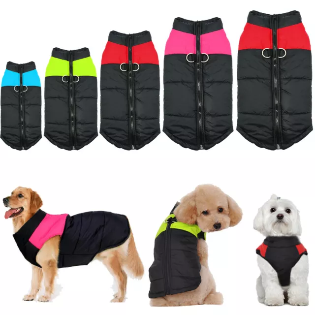 Winter Dog Clothes Small Large Big Dogs Waterproof Pet Coats Vest Jacket 10 Size