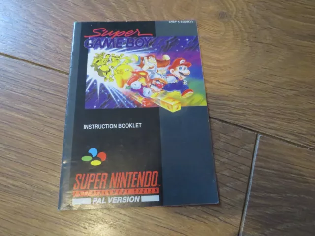 Super nintendo Snes Manuale Solo - Super Gameboy